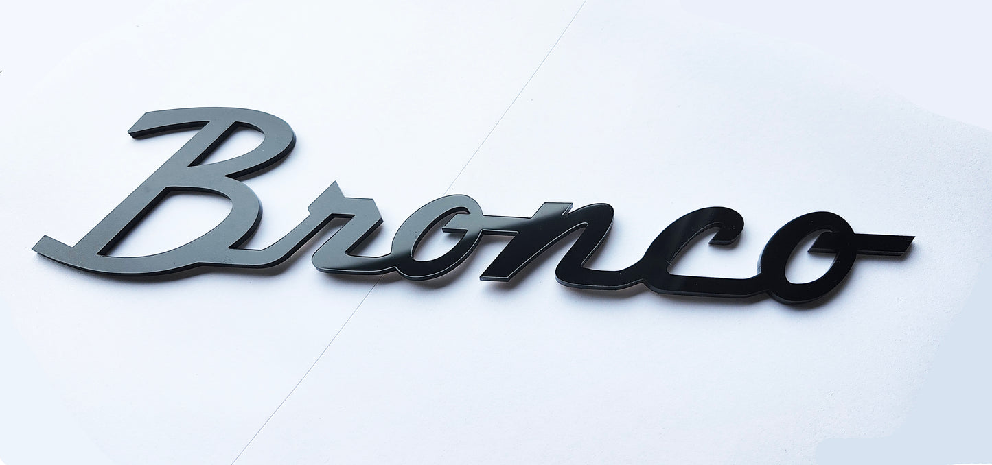 Classic Script Emblem Badge Logo for Ford Bronco / Sport SUV 4x4