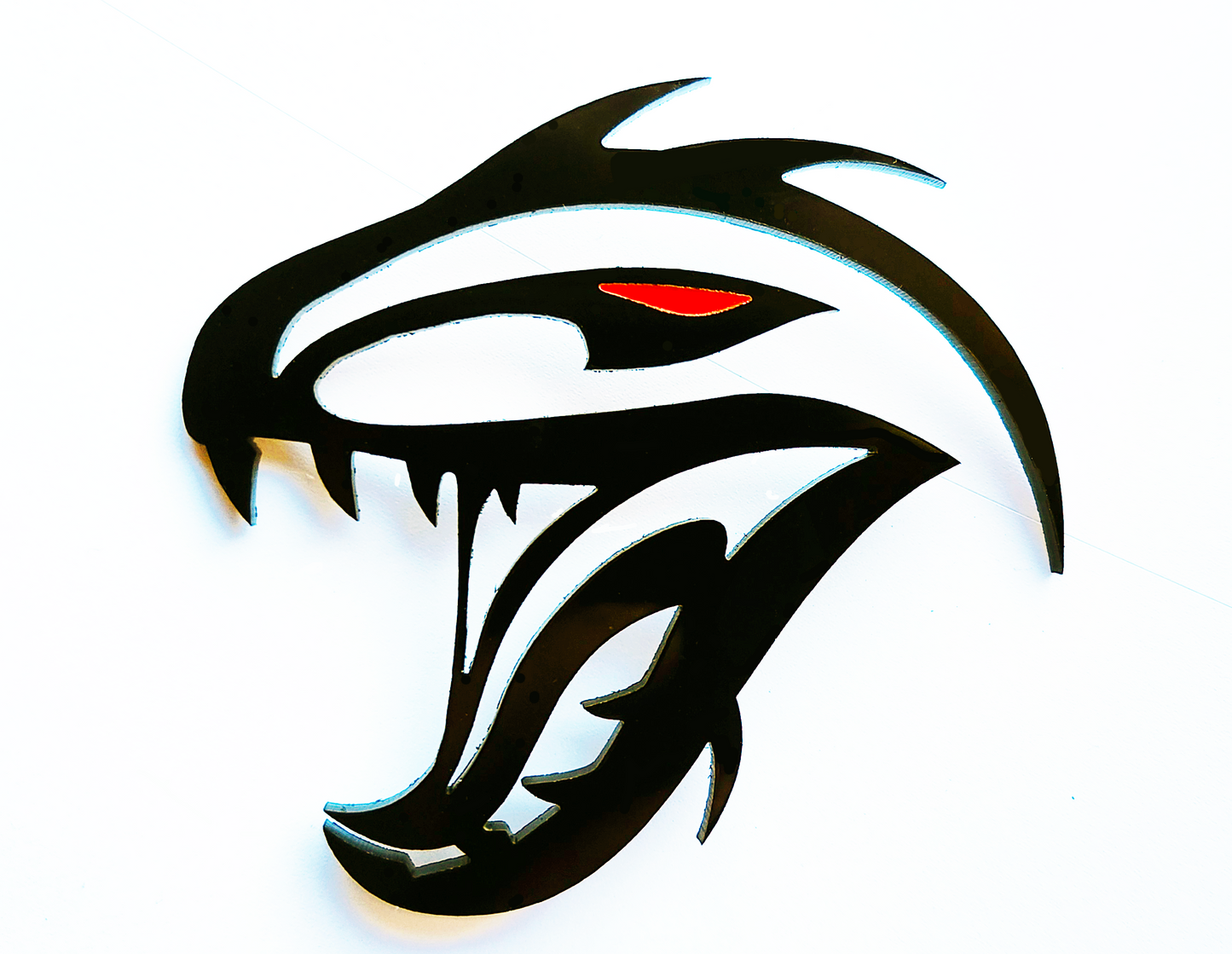 2x TRX T-Rex Dinosaur Redeye Badge Logo Emblem for Dodge RAM SRT Hellcat Pickup