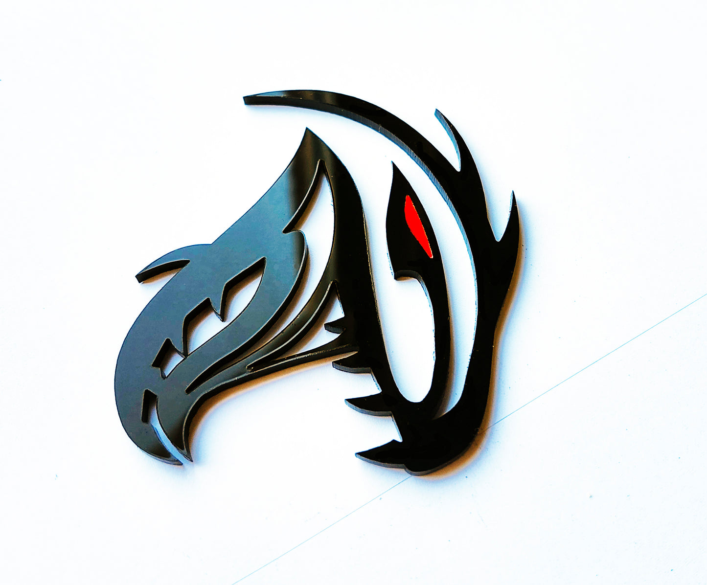 2x TRX T-Rex Dinosaur Redeye Badge Logo Emblem for Dodge RAM SRT Hellcat Pickup