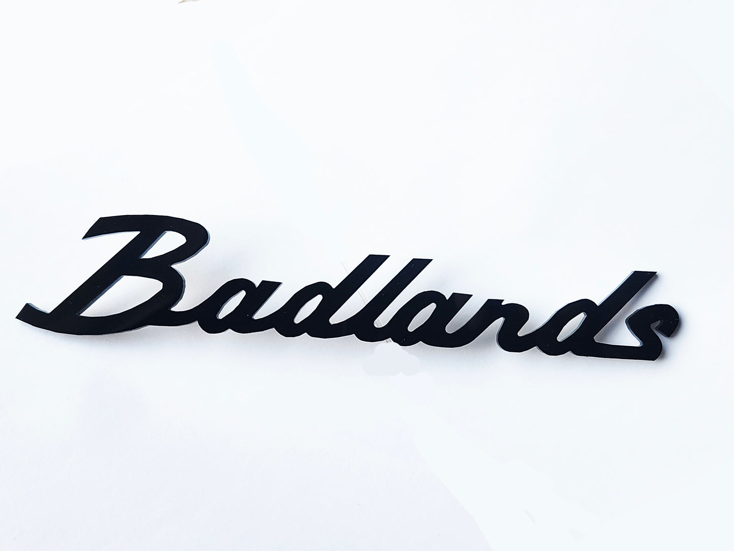 Classic Script Badlands Emblem Badge Logo for Ford Bronco / Sport SUV 4x4
