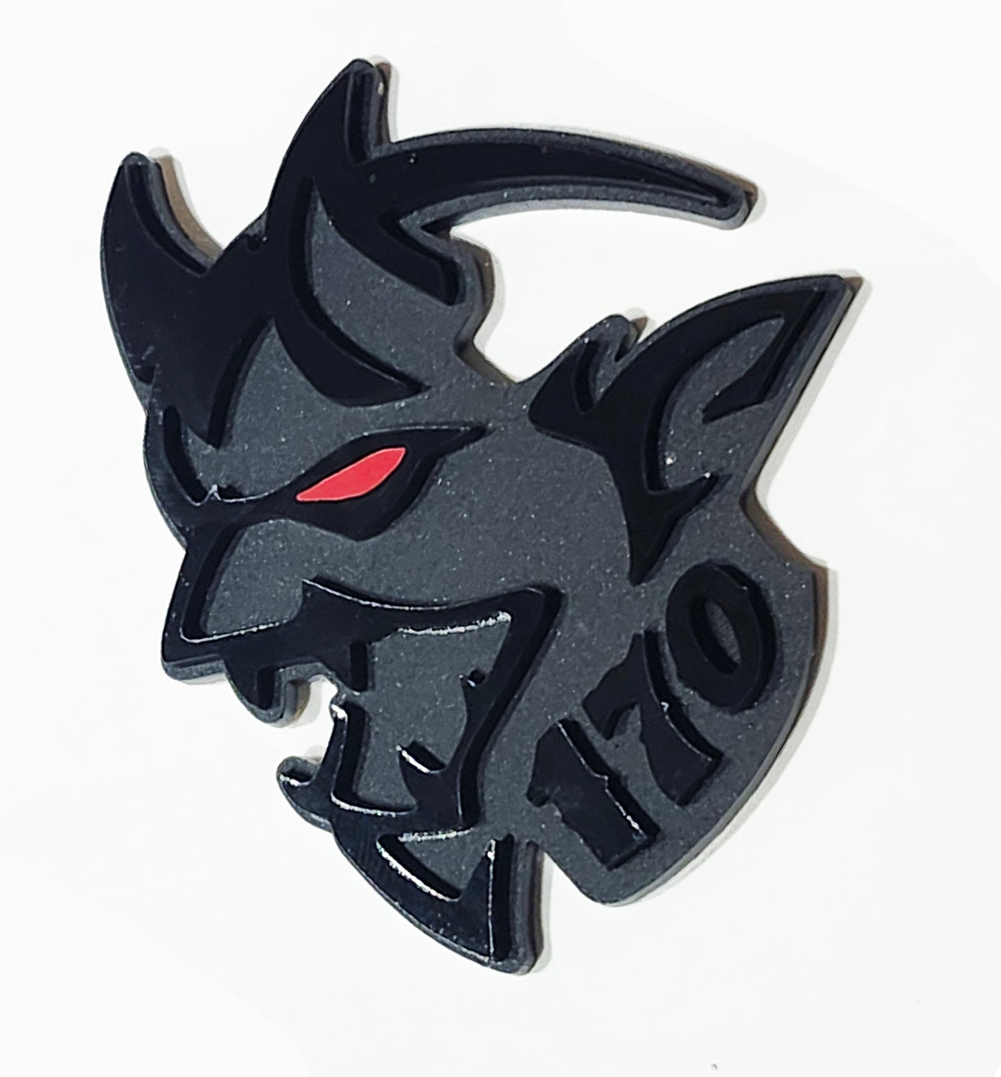 2x Demon 170 Redeye Fender Emblem Badge for Charger Challenger Hellcat SRT TRX
