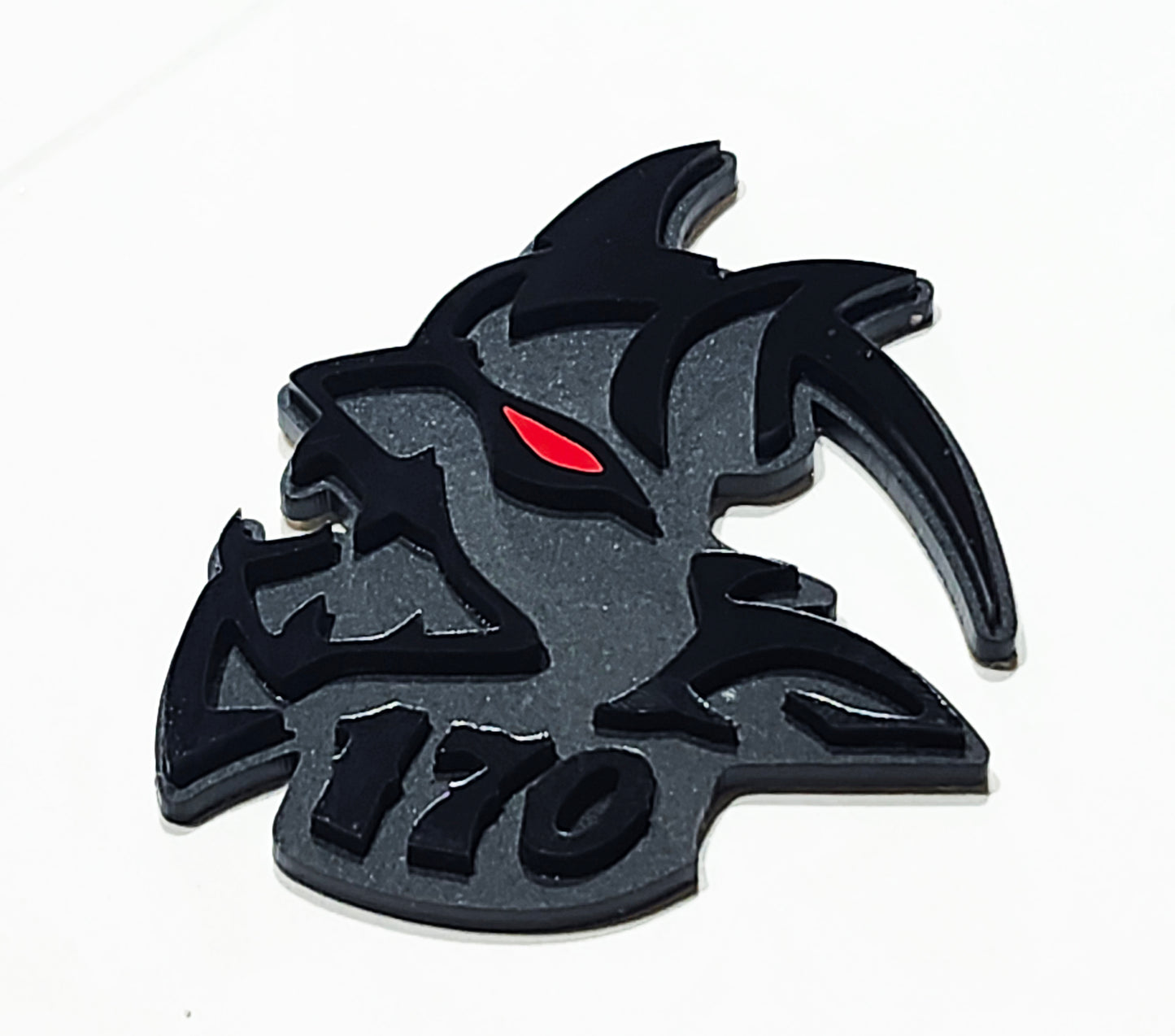 2x Demon 170 Redeye Fender Emblem Badge for Charger Challenger Hellcat SRT TRX