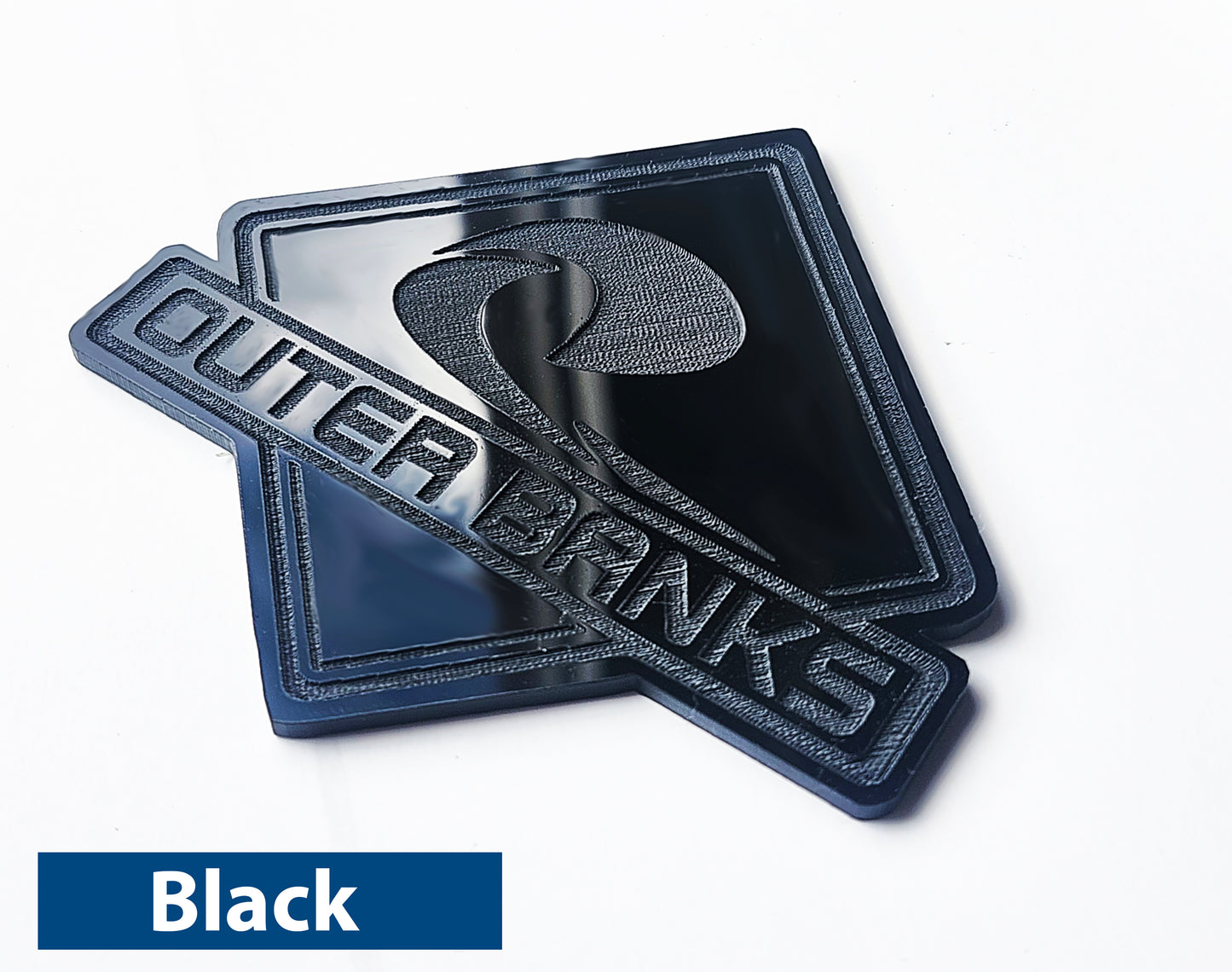 2x Custom Fender Outer Banks Emblem Badge Logo for Ford Bronco Truck Sport 4x4