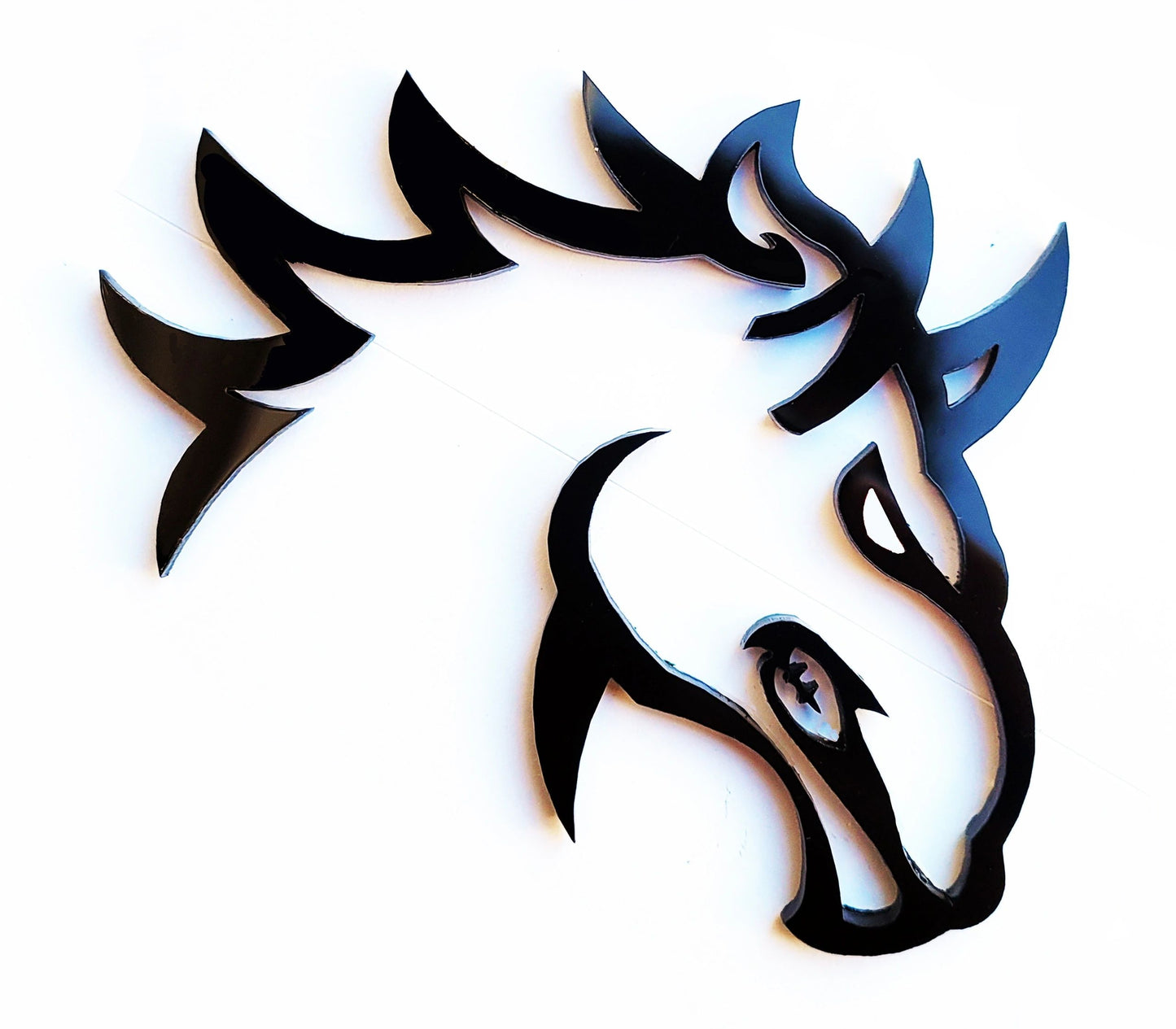2x Fender Emblem Badges Horse Bronco Mustang Hellhorse Pony for Car Truck Pickup