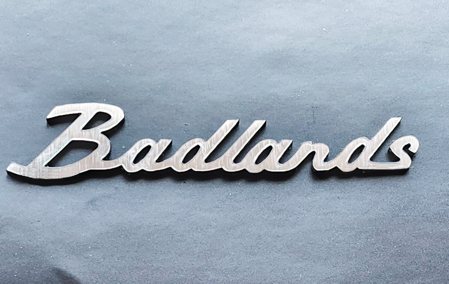 Classic Script Badlands Emblem Badge Logo for Ford Bronco / Sport SUV 4x4