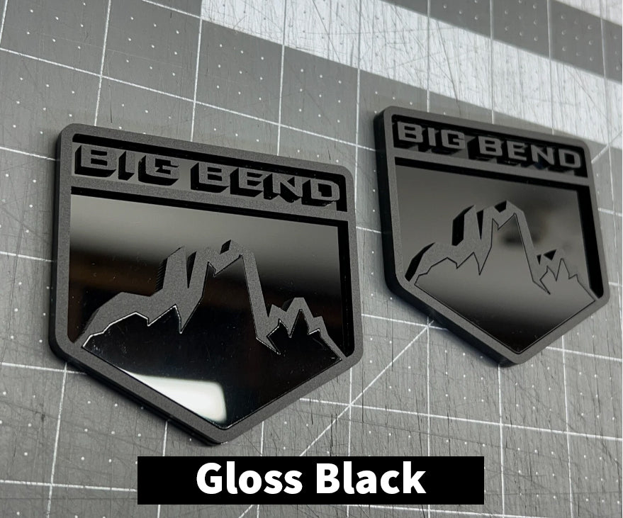 2x Fender Big Bend Emblem Badge Logo for Ford Bronco Offroad SUV 4x4 Sport