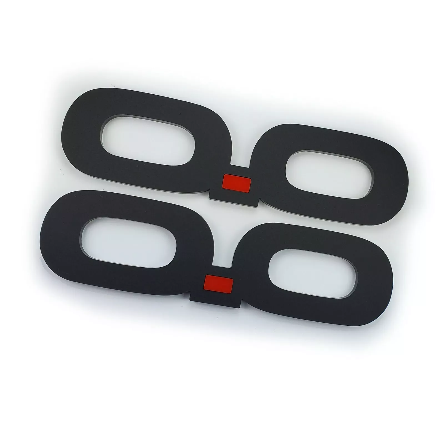 2x Fender Badge Emblem Logo 0.0 for Ford Mustang Mach-E Mach E EV