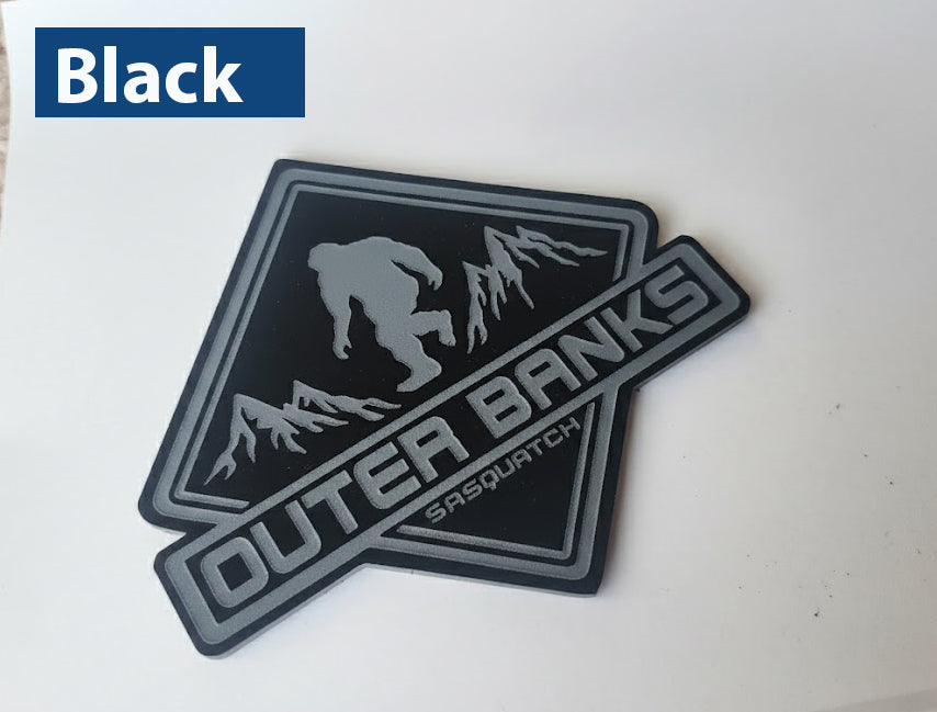 2x Custom Fender Outer Banks Sasquatch Emblem Badge Logo for Ford Bronco Truck Sport 4x4