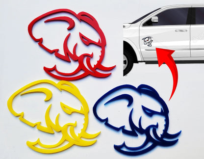 2x Elephant Hellephant SRT Badge Emblem Logo for Dodge Challenger Charger TRX