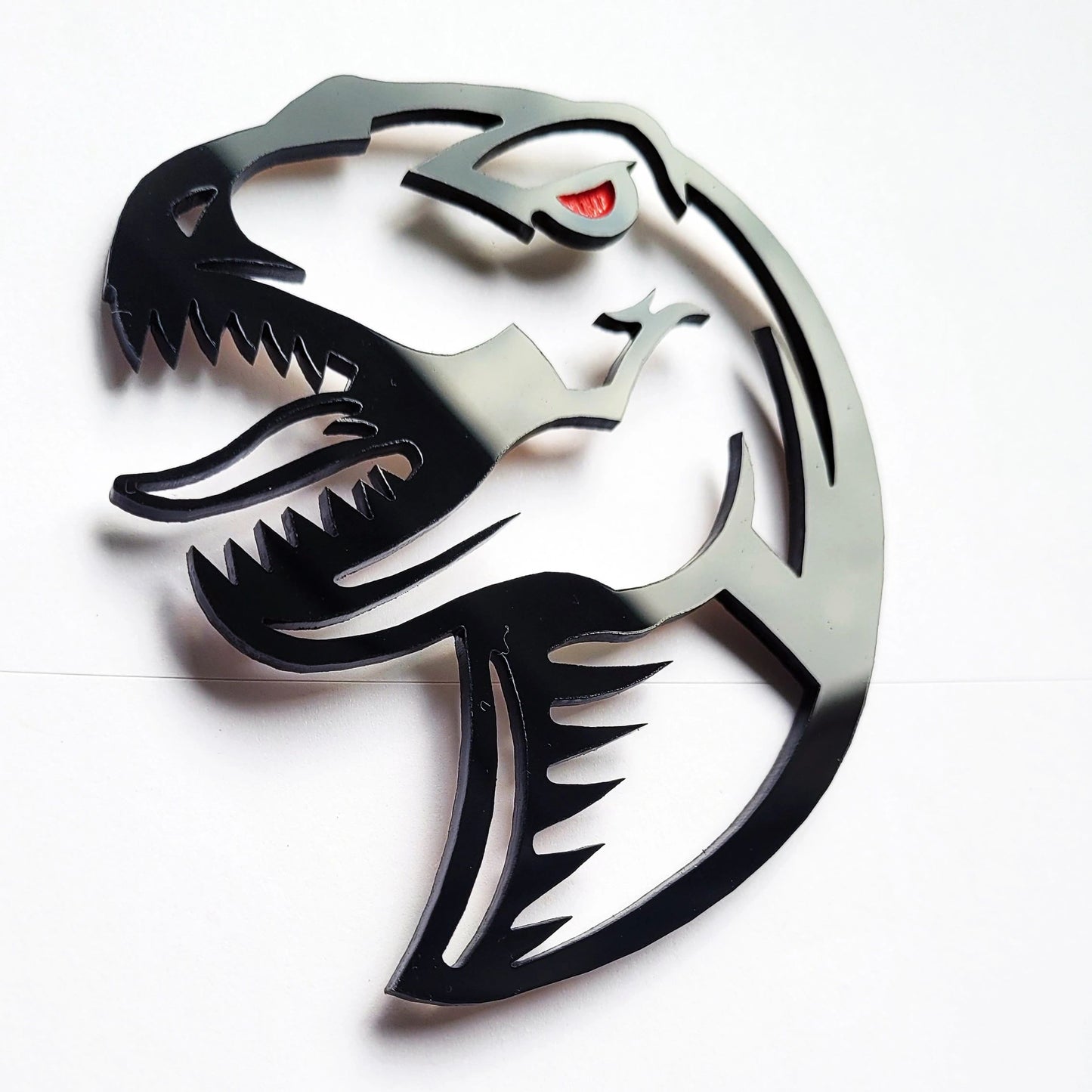 2x Raptor Dinosaur Redeye Badge Logo Emblem for Ford F150 Raptor Dodge TRX RAM