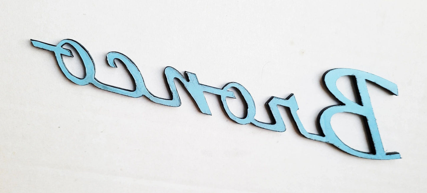 2021 2022 Ford Bronco Fender Tailgate Emblem Badge Classic Script Logo