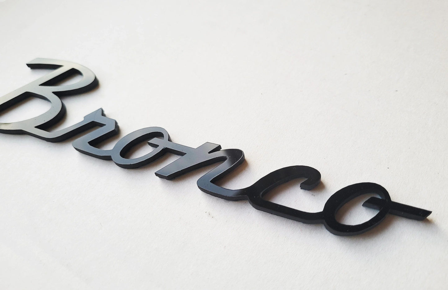 2021 2022 Ford Bronco Fender Tailgate Emblem Badge Classic Script Logo