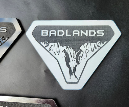 Custom Badlands Fender Emblem Badge Logo for Ford Bronco Offroad SUV 4x4