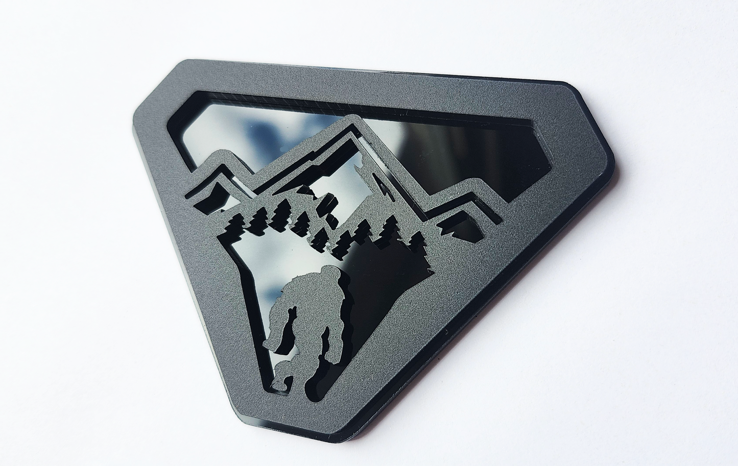 2X Sasquatch Badlands Emblem Badge Logo Compatible with Ford Bronco Truck Sport Offroad 4x4