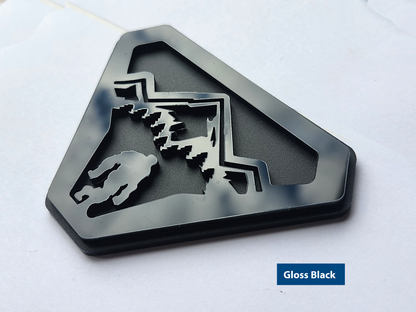 2X Sasquatch Badlands Emblem Badge Logo Compatible with Ford Bronco Truck Sport Offroad 4x4