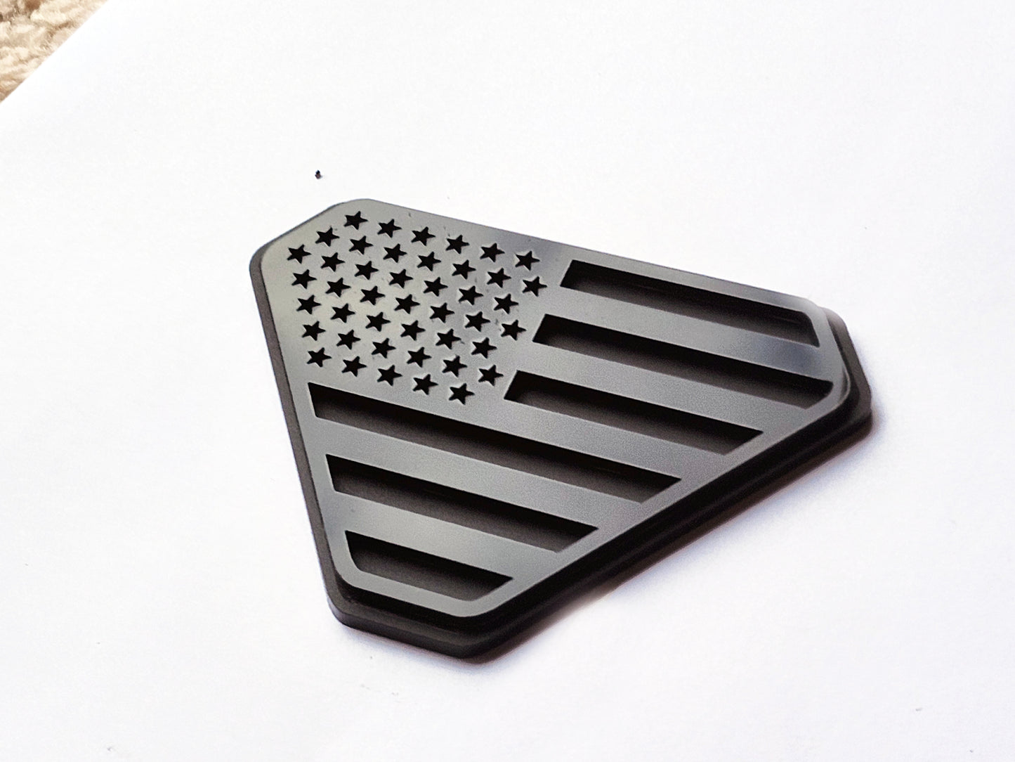 2X Badlands USA Stars Stripes Emblem Badge Logo Compatible with Ford Bronco Truck Sport Offroad 4x4