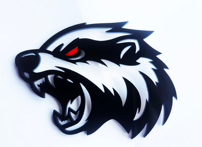 2x Badger Redeye Badge Logo Emblem for Car Auto Fender Trunk Hood