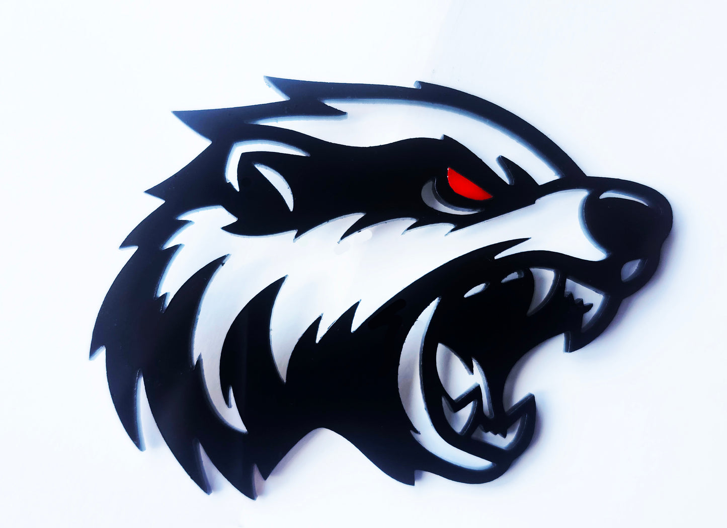 2x Badger Redeye Badge Logo Emblem for Car Auto Fender Trunk Hood