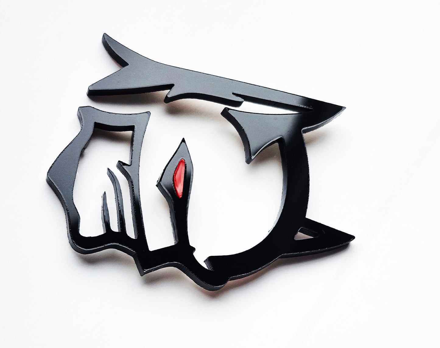 2x Batman Demon Redeye Badge Logo Emblem for Car Auto Fender Trunk Hood