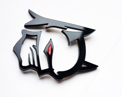 2x Batman Demon Redeye Badge Logo Emblem for Car Auto Fender Trunk Hood
