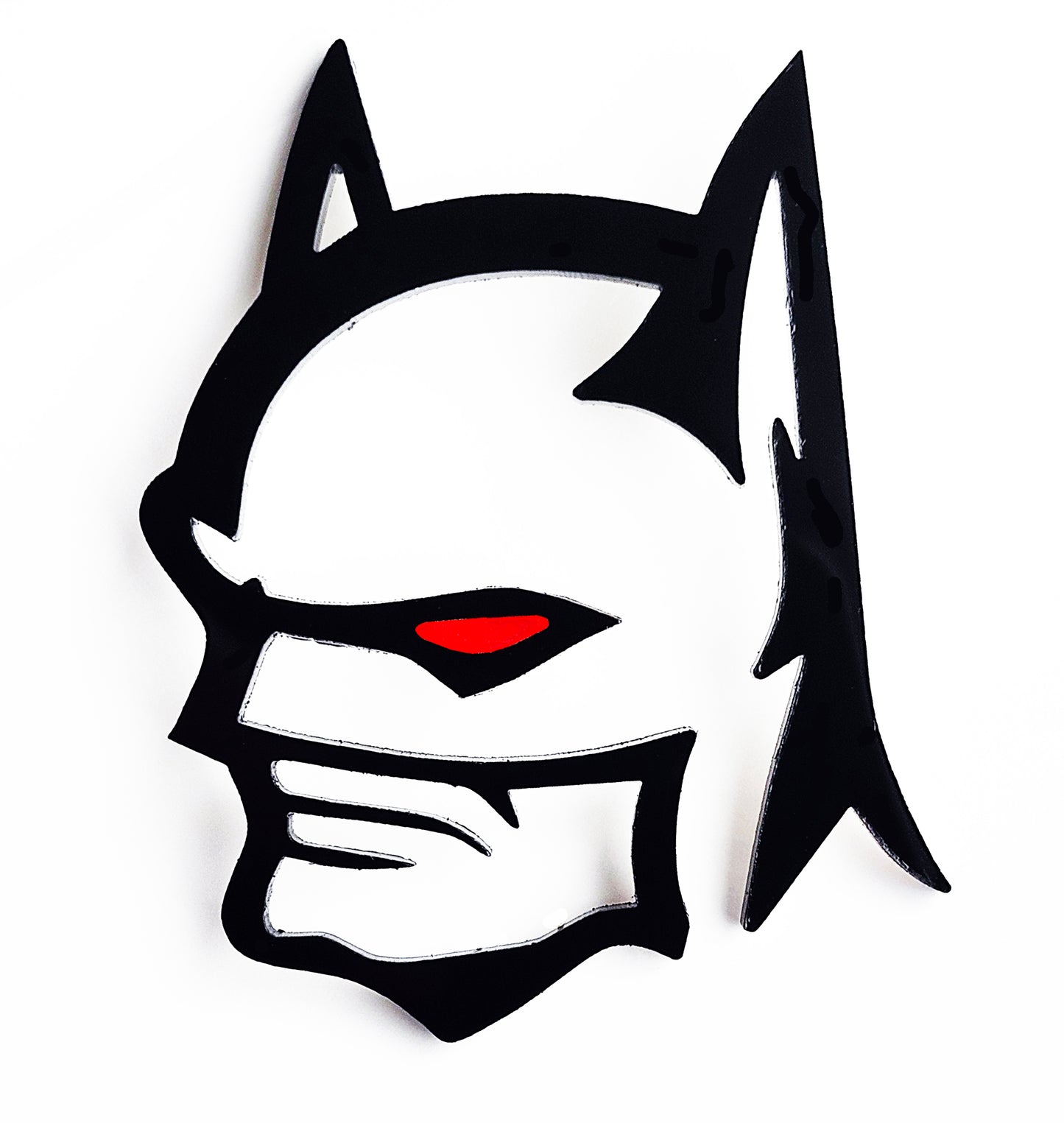 2x Batman Demon Redeye Badge Logo Emblem for Car Auto Fender Trunk Hood