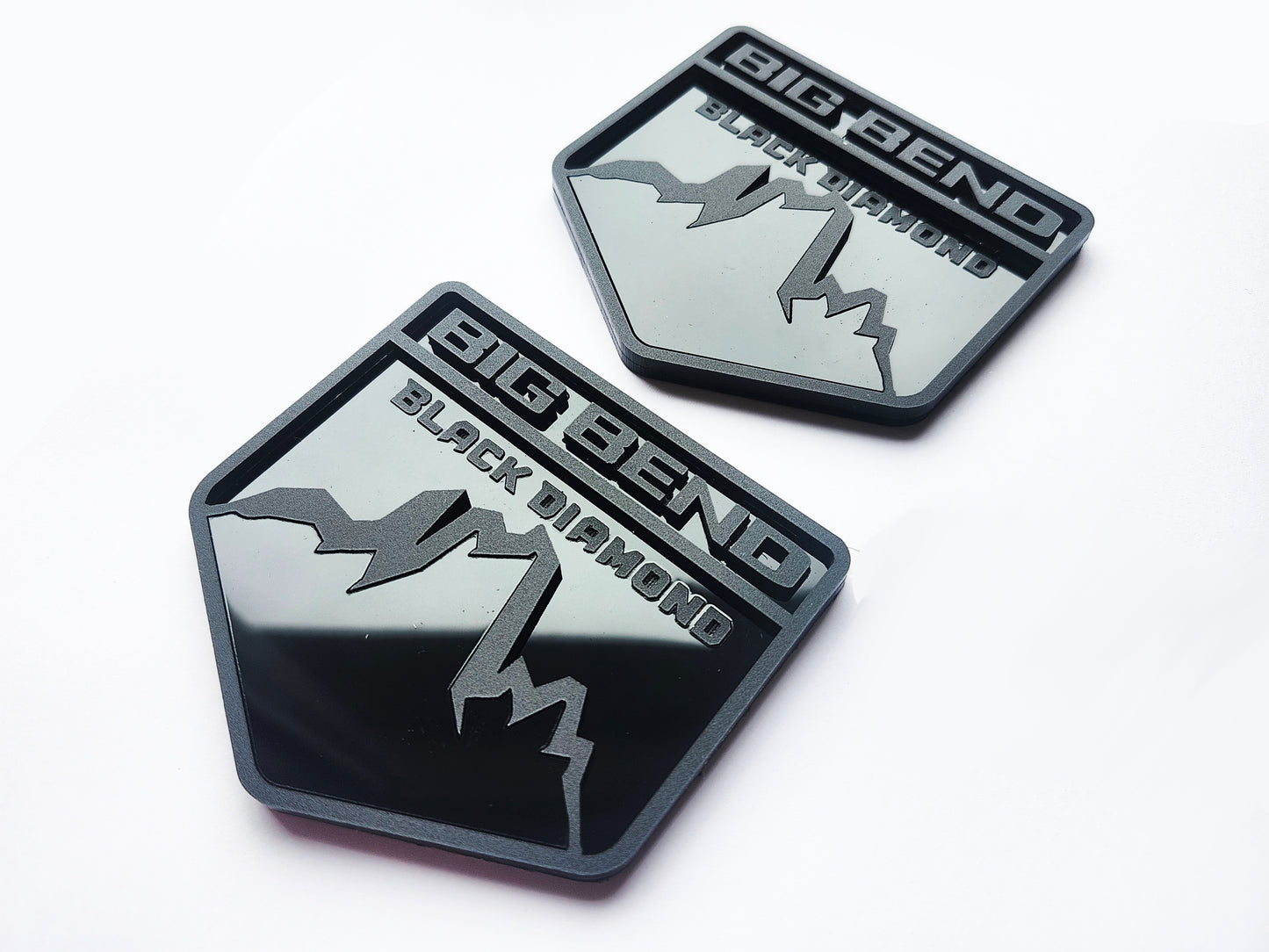 2x Big Bend Black Diamond Emblem Badge Logo for Ford Bronco Offroad SUV 4x4 Sport