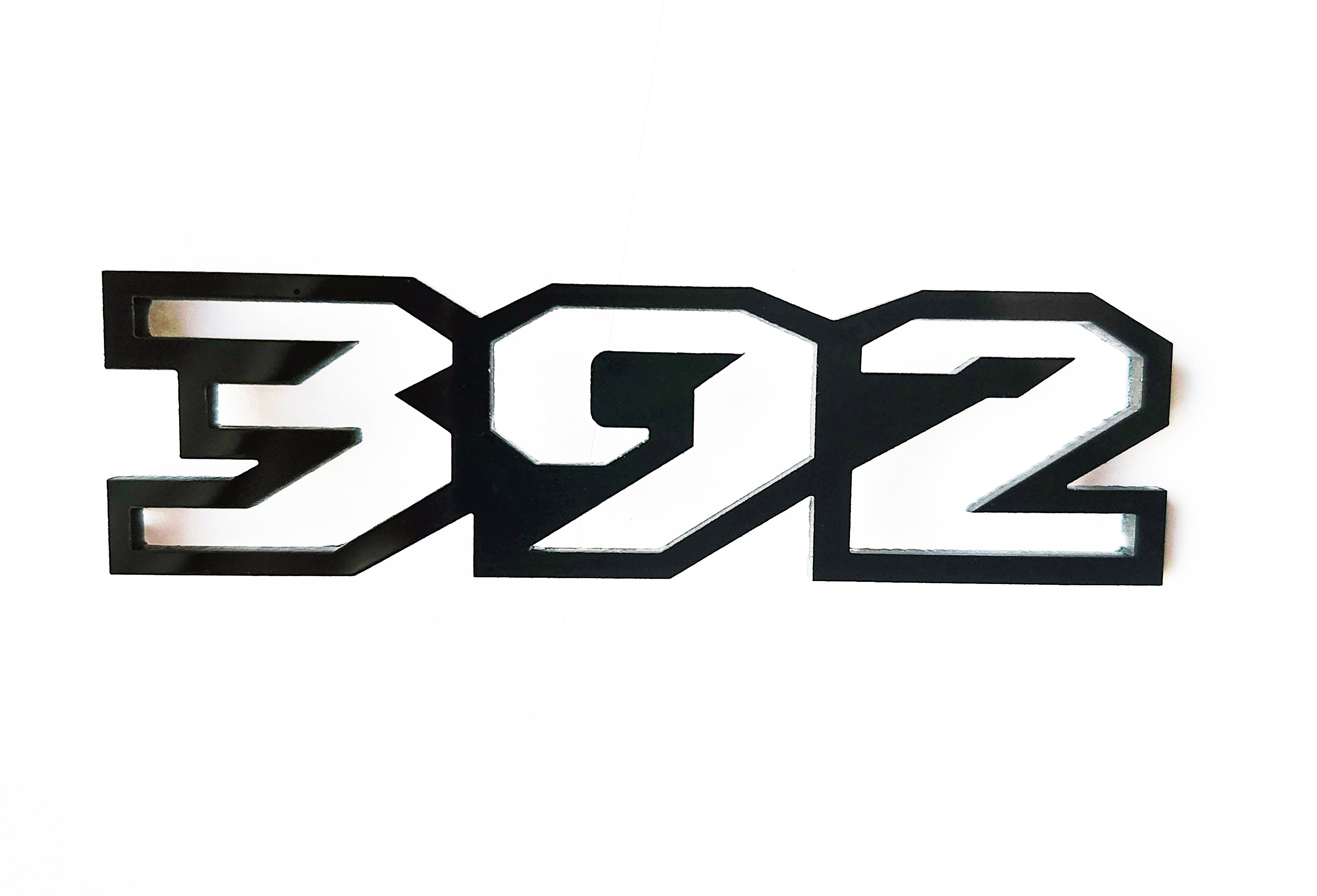 Is 392 1x Door Fender Emblem Badge Logo 392 6.4L Hemi for Dodge Challenger Ch ...