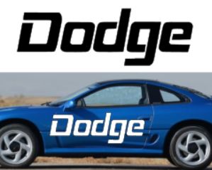 Dodge Classic Vintage Logo Vinyl Decal Sticker for Dodge RAM Intrepid Charger Stealth Avenger Stratus Viper