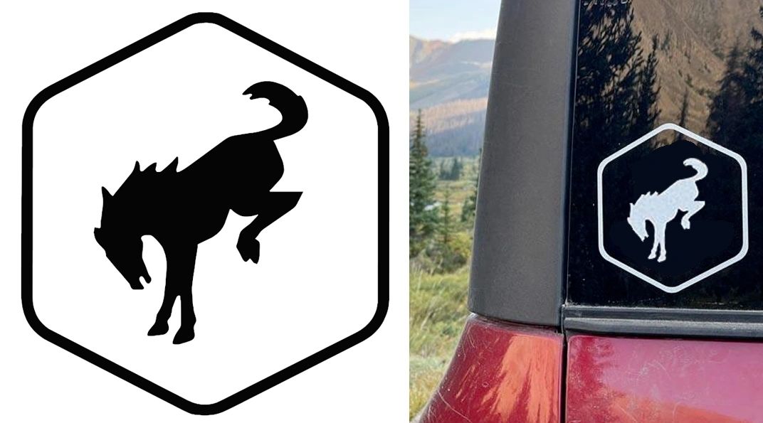 2021 2022 Ford Bronco Nation Horse Logo Vinyl Decal / Sticker Emblem