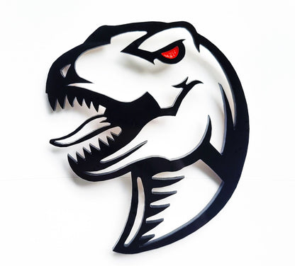 2x Raptor Dinosaur Redeye Badge Logo Emblem for Ford F150 Raptor Dodge TRX RAM