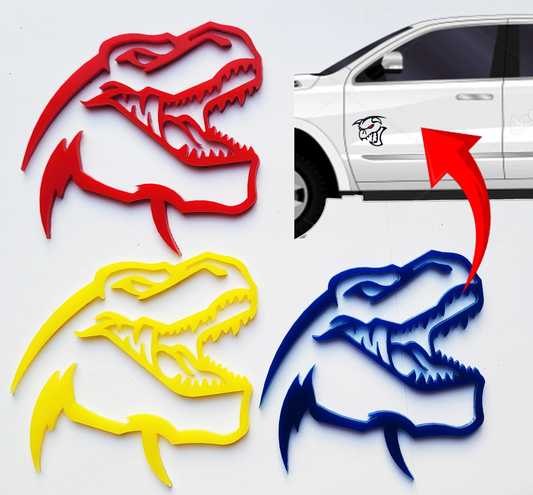 2x Dinosaur T-Rex TRX Emblem for Dodge Ram Logo 1500 2500 3500