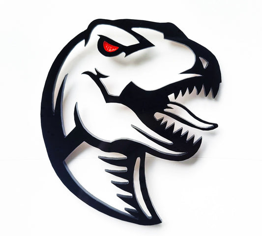 2x Raptor Dinosaur Redeye Badge Logo Emblem for Ford F150 Raptor Dodge TRX RAM