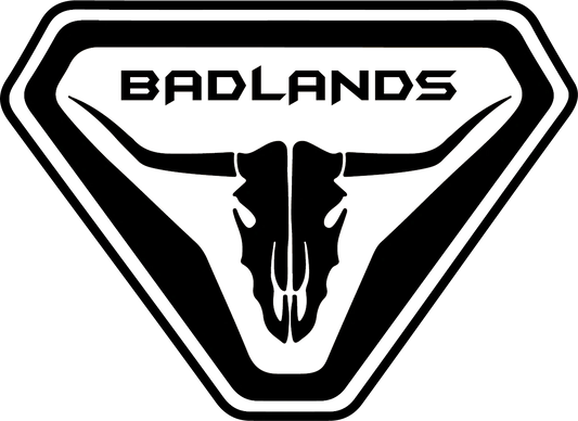 Ford Bronco Fender Badlands Bad Lands Logo Sport SUV Vinyl Decal / Sticker