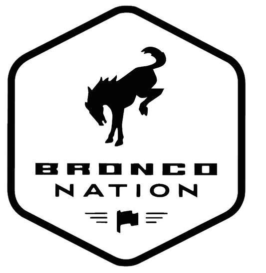 2021 2022 Ford Bronco Nation Horse Logo Vinyl Decal / Sticker Emblem