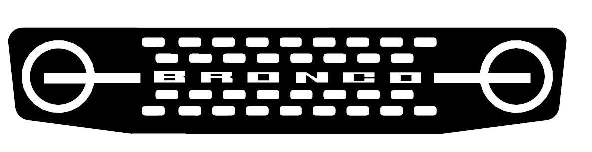 2021 2022 Ford Bronco Sport SUV Front Grill Vinyl Decal / Sticker