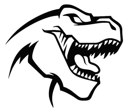 2x Dinosaur T-Rex TRX Vinyl Decal Sticker for Dodge Ram Logo 1500 2500 3500