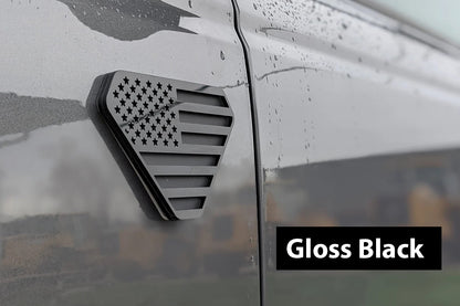 2X Badlands USA Stars Stripes Emblem Badge Logo Compatible with Ford Bronco Truck Sport Offroad 4x4