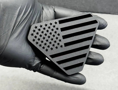 2X Badlands USA Stars Stripes Emblem Badge Logo Compatible with Ford Bronco Truck Sport Offroad 4x4