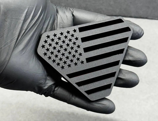 2X Badlands USA Stars Stripes Emblem Badge Logo Compatible with Ford Bronco Truck Sport Offroad 4x4